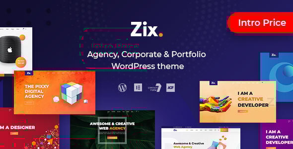 Zix - Digital Agency & MultiPurpose WordPress Theme Logo